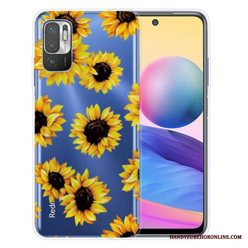 Etui do Xiaomi Redmi Note 10 5G Słoneczniki