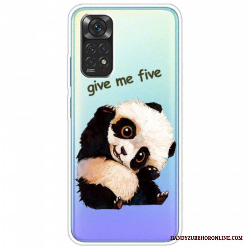 Etui do Xiaomi Redmi Note 11 / 11S Bezszwowa Panda Daje Mi Pięć