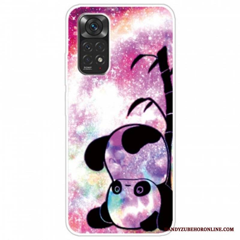 Etui do Xiaomi Redmi Note 11 / 11S Panda I Bambus