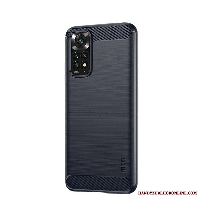 Etui do Xiaomi Redmi Note 11 / 11S Szczotkowane Włókno Węglowe Mofi