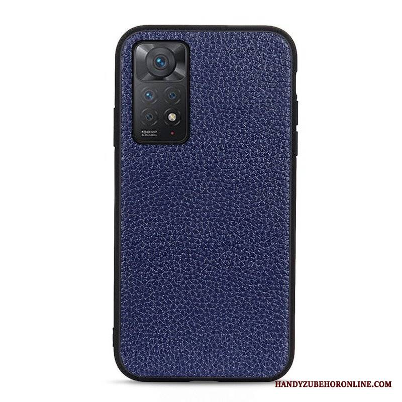 Etui do Xiaomi Redmi Note 11 Pro / 11 Pro 5G Prawdziwa Skóra Litchi