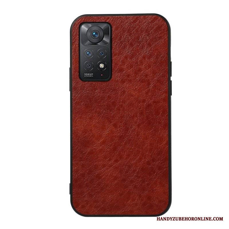 Etui do Xiaomi Redmi Note 11 Pro / 11 Pro 5G Teksturowana Sztuczna Skóra