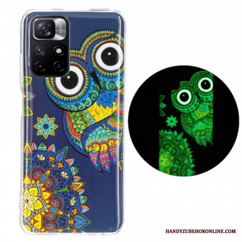 Etui do Xiaomi Redmi Note 11 Pro Plus 5G Fluorescencyjna Mandala Sowa