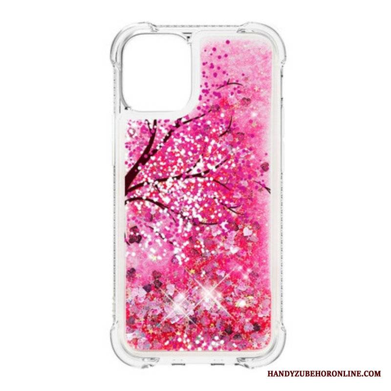 Etui do iPhone 13 Mini Brokatowe Drzewo