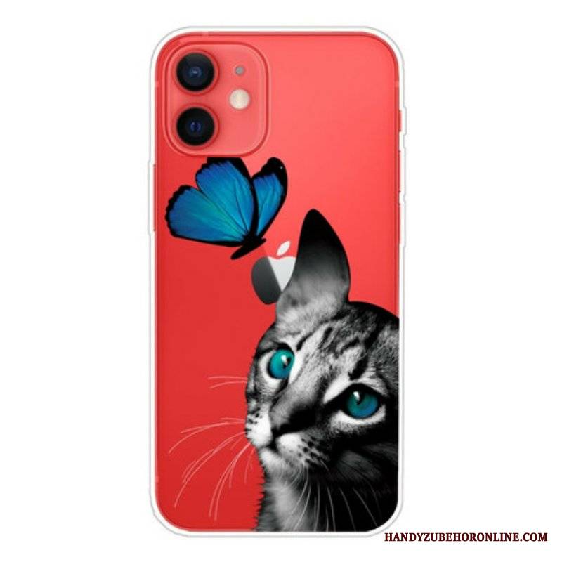 Etui do iPhone 13 Mini Kot I Motyl