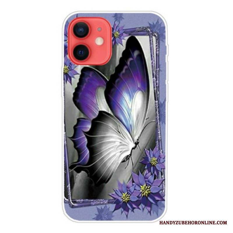 Etui do iPhone 13 Mini Królewski Motyl