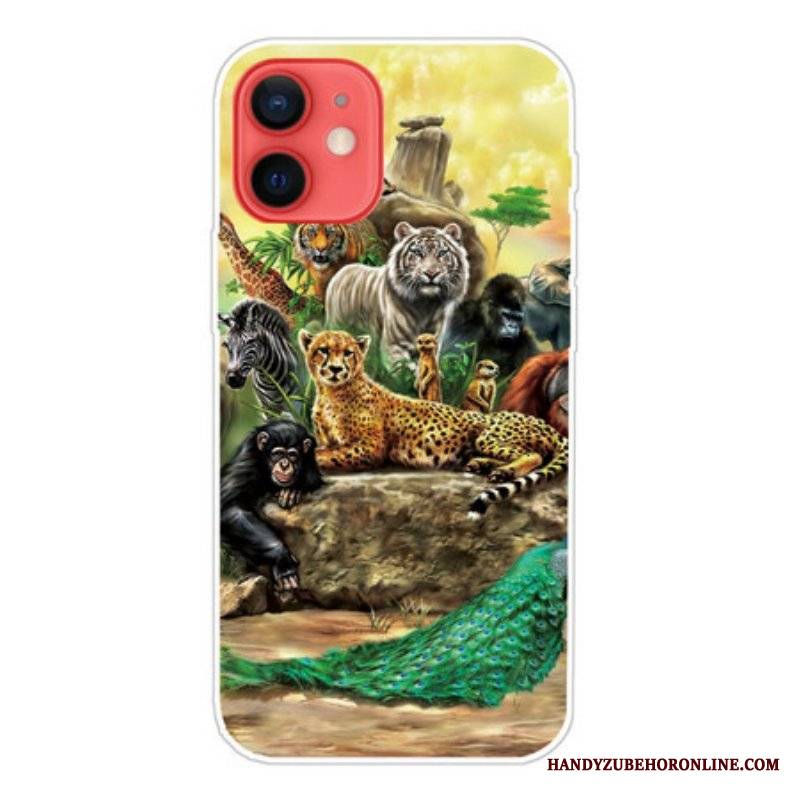 Etui do iPhone 13 Mini Zwierzęta Safari