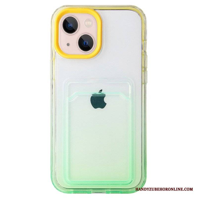 Etui do iPhone 14 Posiadacz Karty Gradientu