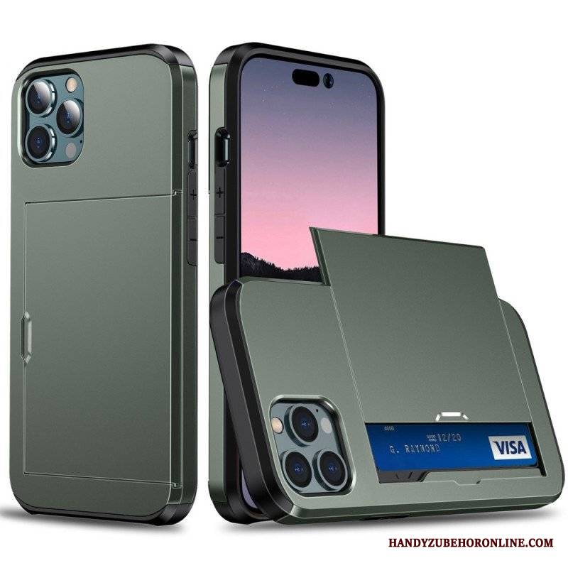 Etui do iPhone 14 Pro Max Dwa Zapinane Na Zamek Etui Na Karty