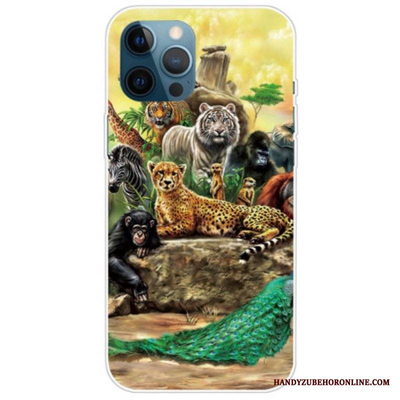 Etui do iPhone 14 Pro Max Zwierzęta Safari