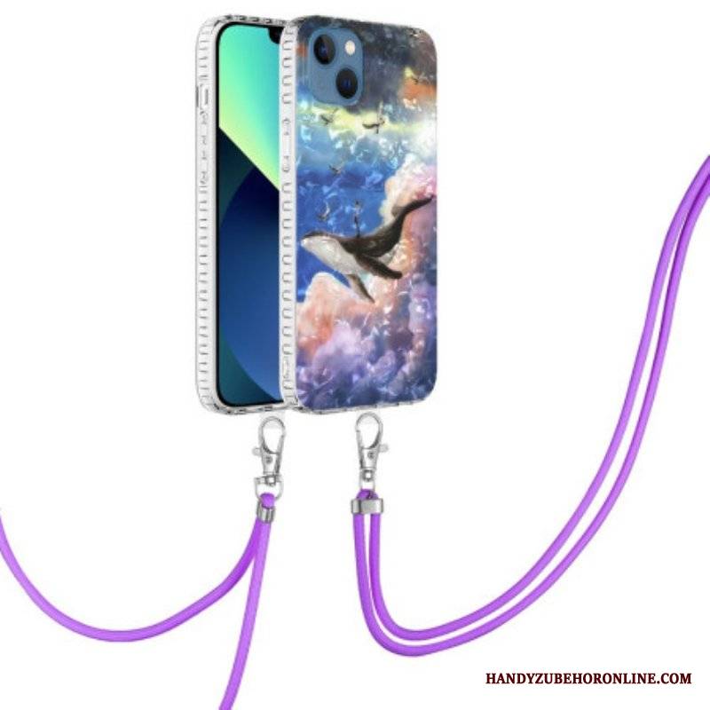 Etui do iPhone 14 Stylizowany Wieloryb