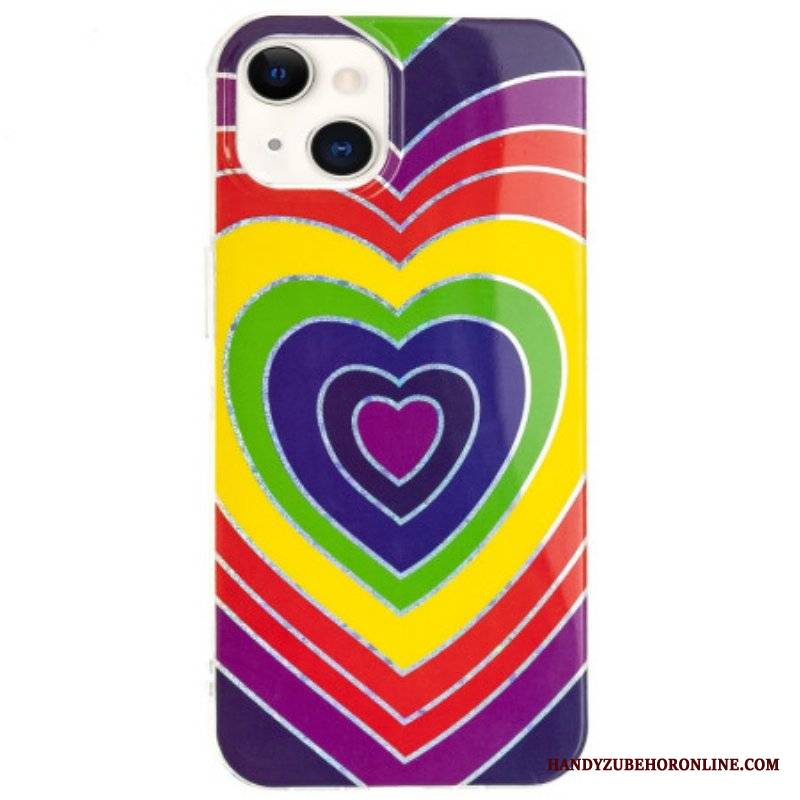 Etui do iPhone 15 Plus Psychodeliczne Serce