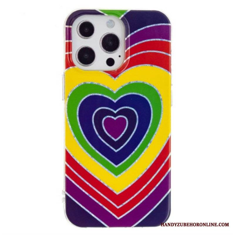 Etui do iPhone 15 Pro Psychodeliczne Serce