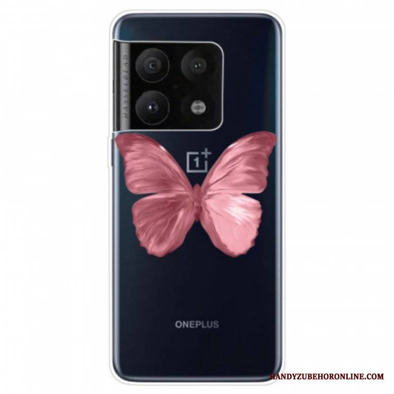 Futerały do OnePlus 10 Pro 5G Różowy Wąż Motylkowy