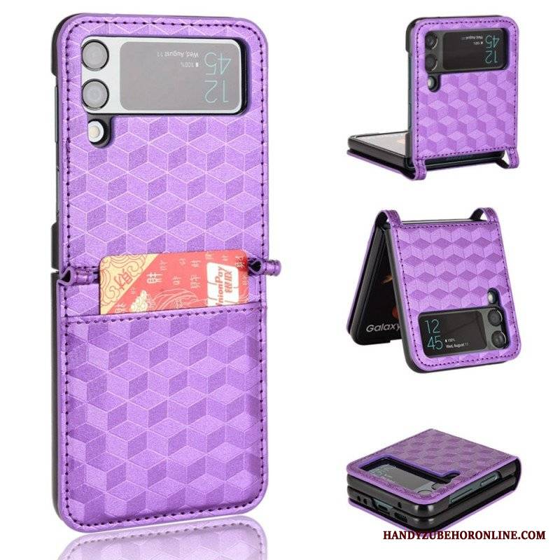 Futerały do Samsung Galaxy Z Flip 4 Etui Folio Sześcian 3d