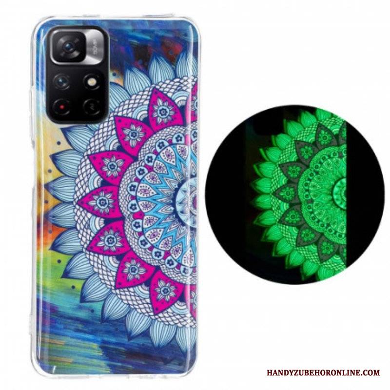 Futerały do Xiaomi Redmi Note 11 Pro Plus 5G Fluorescencyjna Kolorowa Mandala