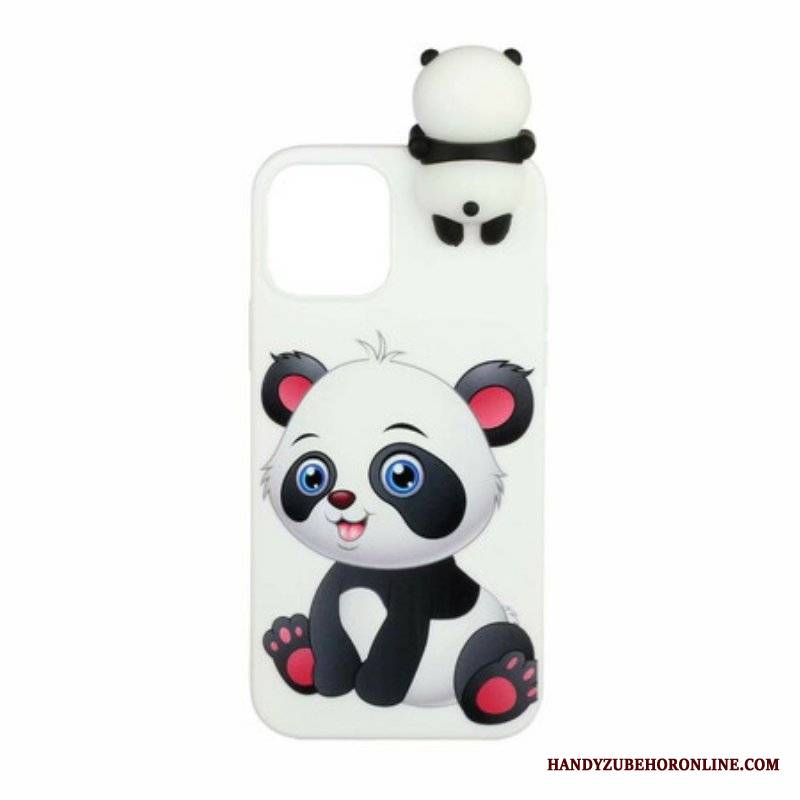 Futerały do iPhone 13 Mini Śliczna Panda 3d