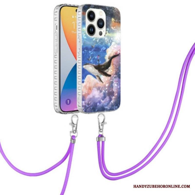 Futerały do iPhone 14 Pro Stylizowany Wieloryb