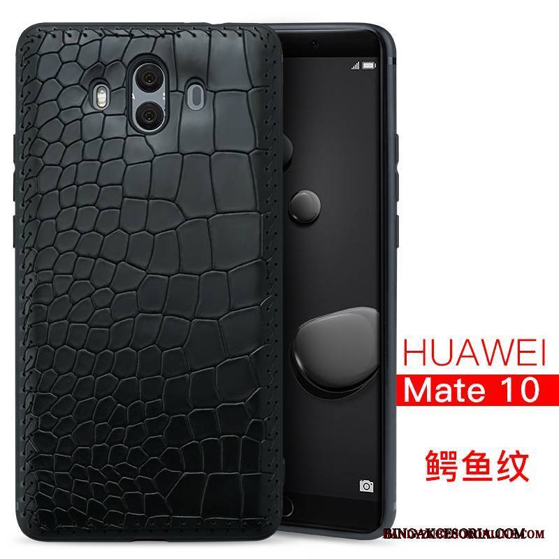 Huawei Mate 10 Etui Na Telefon Skóra Jakość Skórzany Futerał All Inclusive Anti-fall Prawdziwa Skóra