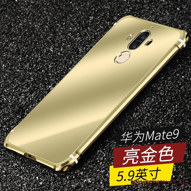 Huawei Mate 9 Granica Futerał Metal Etui Złoto Etui Na Telefon Anti-fall