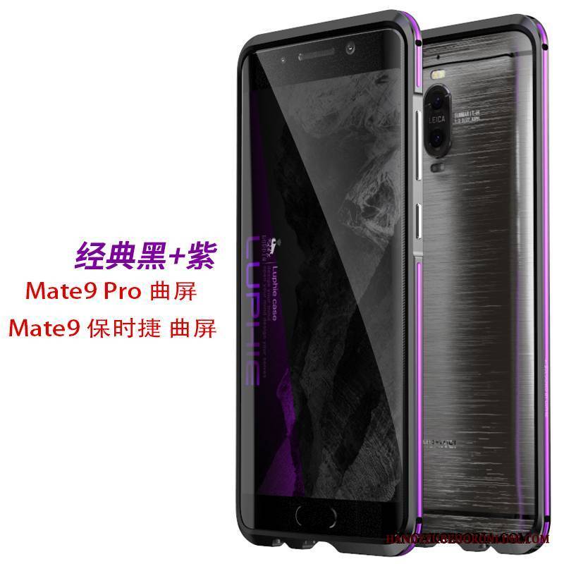 Huawei Mate 9 Pro Purpurowy Metal Futerał Etui Na Telefon Granica Ochraniacz