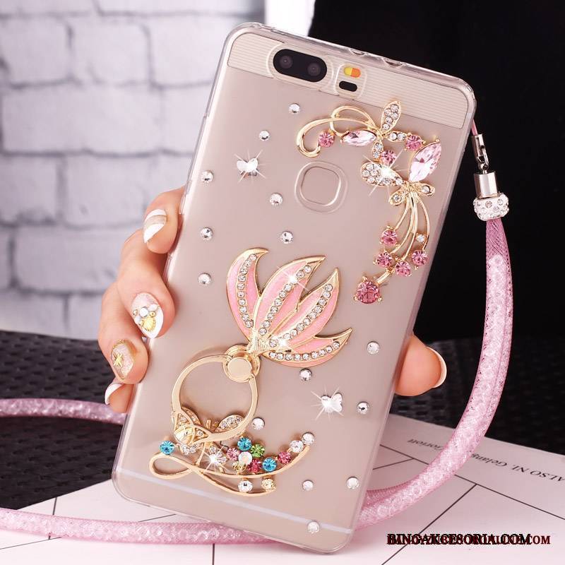 Huawei Nova Rhinestone Wiszące Ozdoby Etui Etui Na Telefon Futerał Telefon Komórkowy Ochraniacz