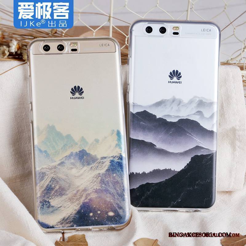 Huawei P10 Futerał Anti-fall Etui Miękki Sceneria Ochraniacz Telefon Komórkowy Silikonowe