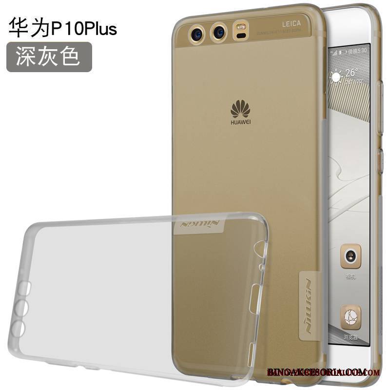 Huawei P10 Plus Futerał Etui Cienkie Telefon Komórkowy Etui Na Telefon Złoto Ochraniacz Silikonowe