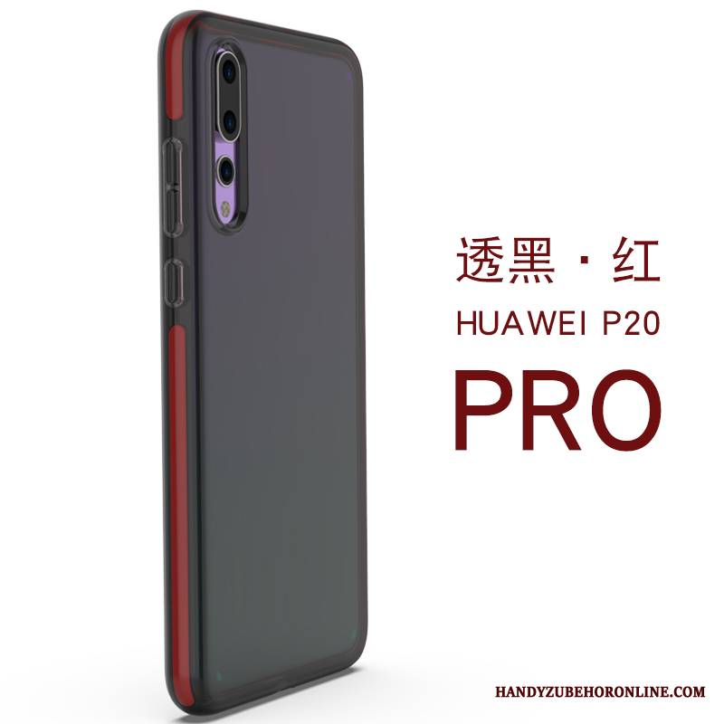 Huawei P20 Pro Futerał Obrzeża Wysoki Koniec Silikonowe Miękki Przezroczysty Anti-fall All Inclusive