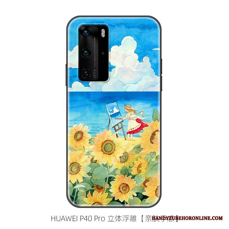 Huawei P40 Pro Futerał Oryginalny Anti-fall Modna Marka Nubuku All Inclusive Osobowość Miękki