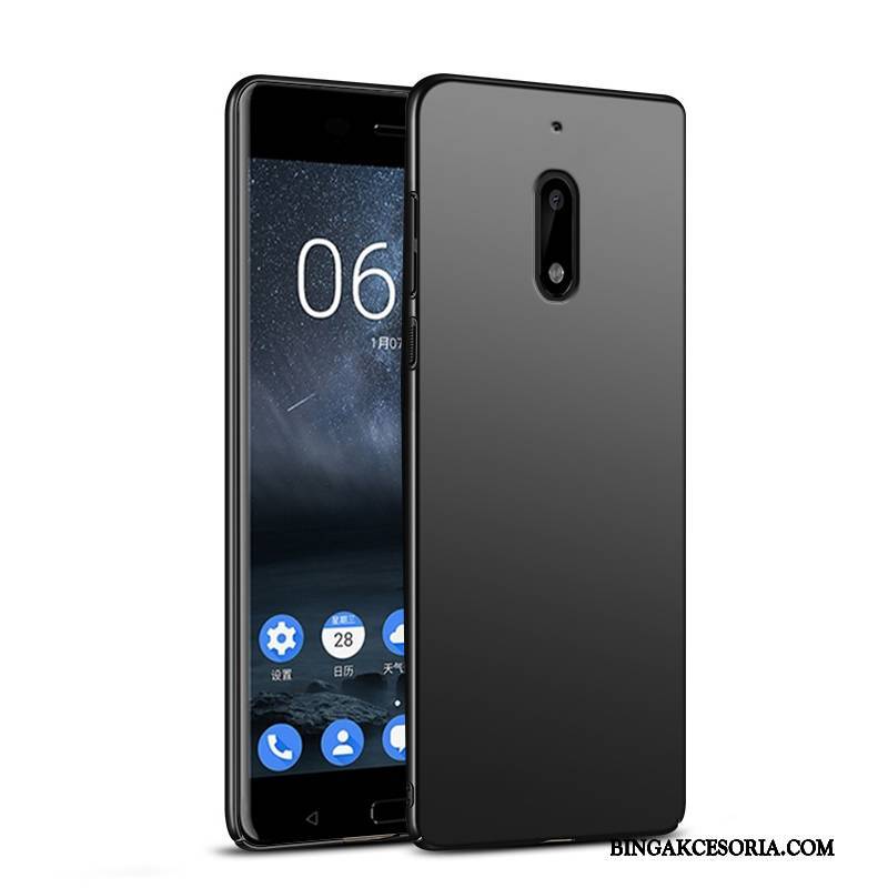 Nokia 6 Futerał Trudno Telefon Komórkowy Czarny Anti-fall Cienkie Etui Etui Na Telefon