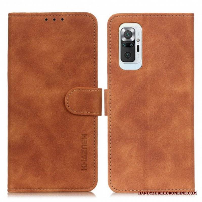 Obudowa Etui Na Telefon do Xiaomi Redmi Note 10 Pro Khazneh Efekt Skóry W Stylu Vintage