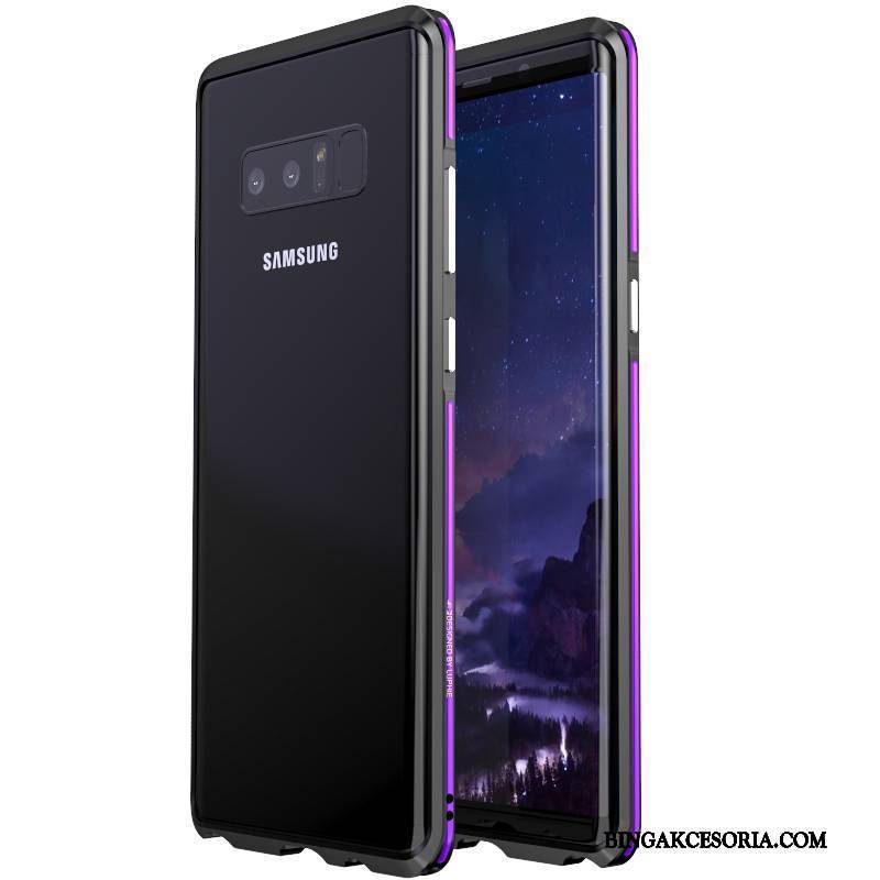 Samsung Galaxy Note 8 Futerał Purpurowy Ochraniacz Bicolored Gwiazda Etui Tendencja Zakochani