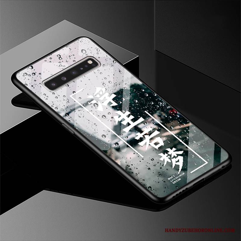 Samsung Galaxy S10 5g Futerał Etui Na Telefon Szkło Trudno Modna Marka Sceneria Ochraniacz Biały