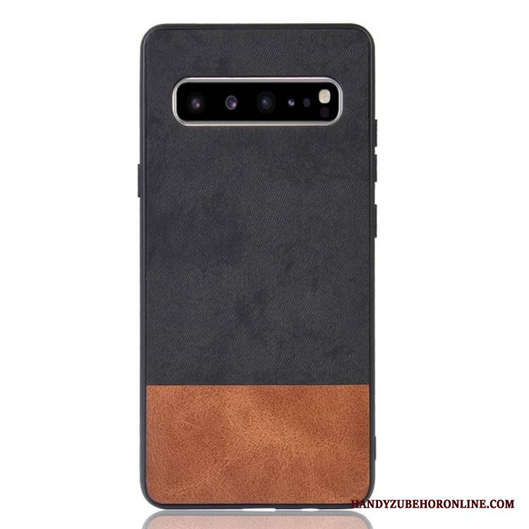 Samsung Galaxy S10 5g Ochraniacz Denim Mieszane Kolory Gwiazda Etui Skóra Futerał