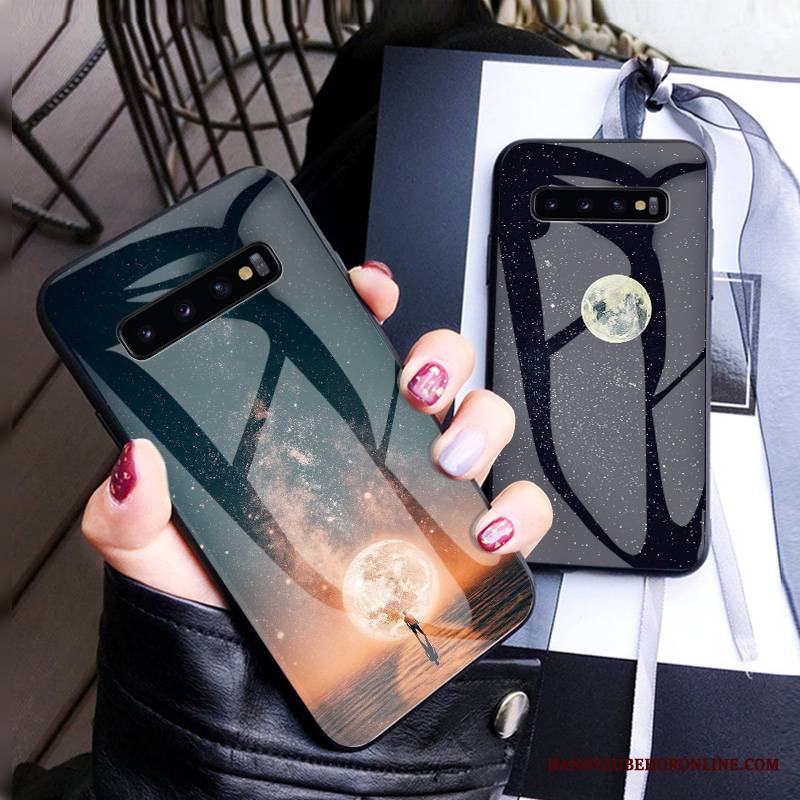 Samsung Galaxy S10+ Futerał Anti-fall All Inclusive Osobowość Moda Kreatywne Etui Szkło Hartowane