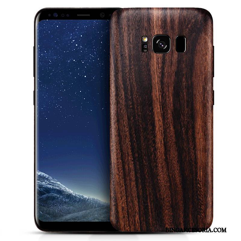 Samsung Galaxy S8 Etui Na Telefon Z Litego Drewna Torby Futerał Ochraniacz Gwiazda Cienkie