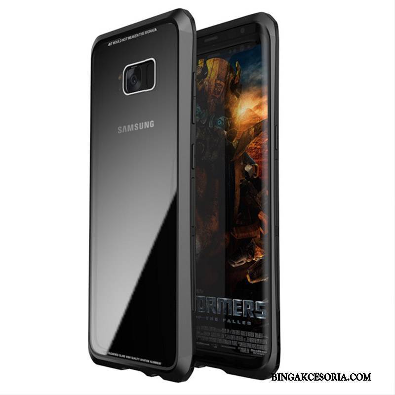 Samsung Galaxy S8 Futerał Granica Czarny All Inclusive Metal Etui Na Telefon Gwiazda Ochraniacz