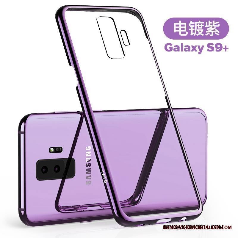 Samsung Galaxy S9+ Futerał Etui Anti-fall All Inclusive Purpurowy Cienkie Etui Na Telefon Ochraniacz