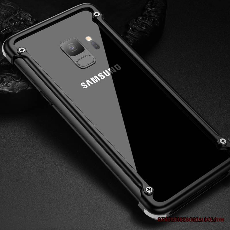 Samsung Galaxy S9 Futerał Osobowość Metal Gwiazda Etui Na Telefon Anti-fall Czarny Modna Marka