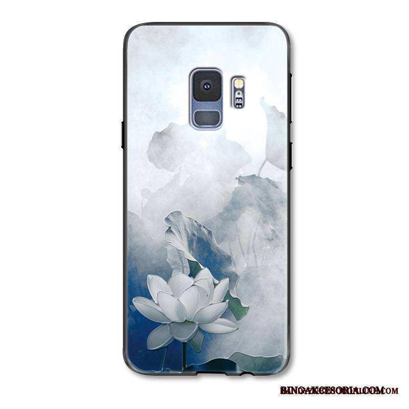 Samsung Galaxy S9+ Futerał Proste Moda Wiszące Ozdoby Silikonowe Szary Vintage Ochraniacz