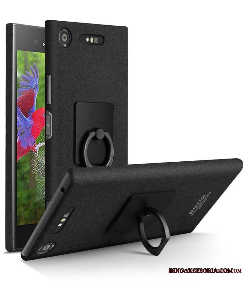 Sony Xperia Xz1 Telefon Komórkowy Anti-fall Etui Futerał Etui Na Telefon Czarny Nubuku