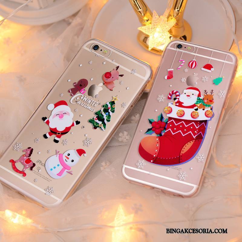 iPhone 6/6s Futerał Wiszące Ozdoby Czerwony Miękki Eleganckie Etui Rhinestone Etui Na Telefon