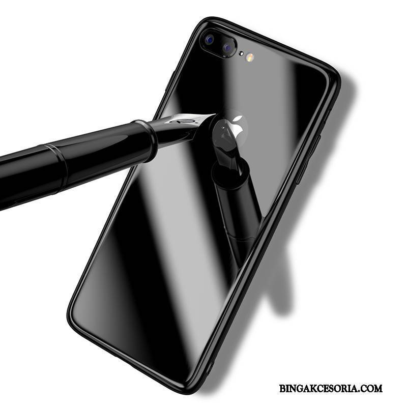 iPhone 7 Plus Szkło Hartowane Futerał All Inclusive Etui Anti-fall Etui Na Telefon Czarny