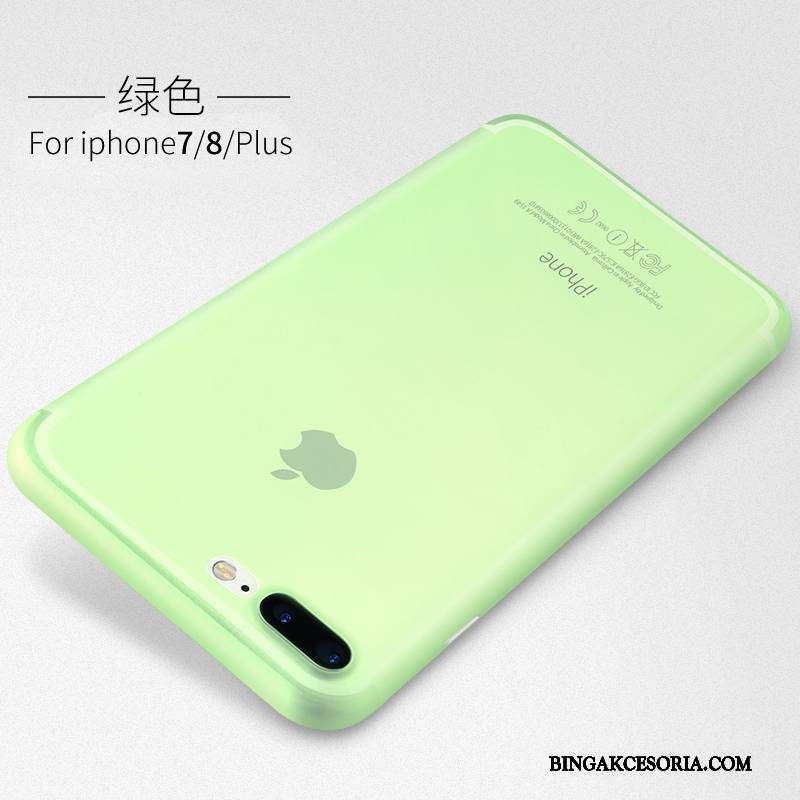 iPhone 8 Plus Futerał Trudno All Inclusive Zielony Etui Nubuku Cienkie