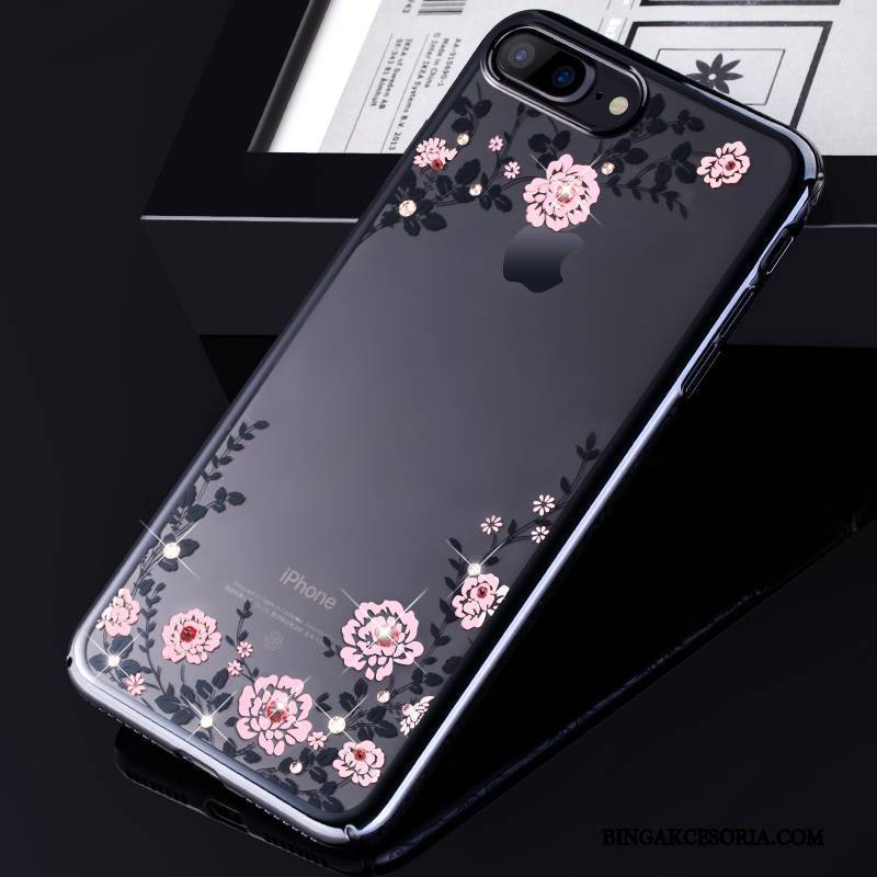 iPhone X Futerał Nowy All Inclusive Anti-fall Luksusowy Czarny Etui Rhinestone